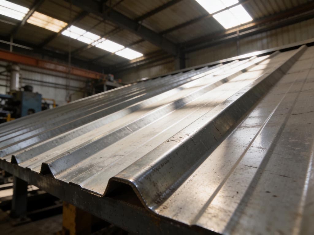 Cubierta de chapa para nave industrial en Lugo
